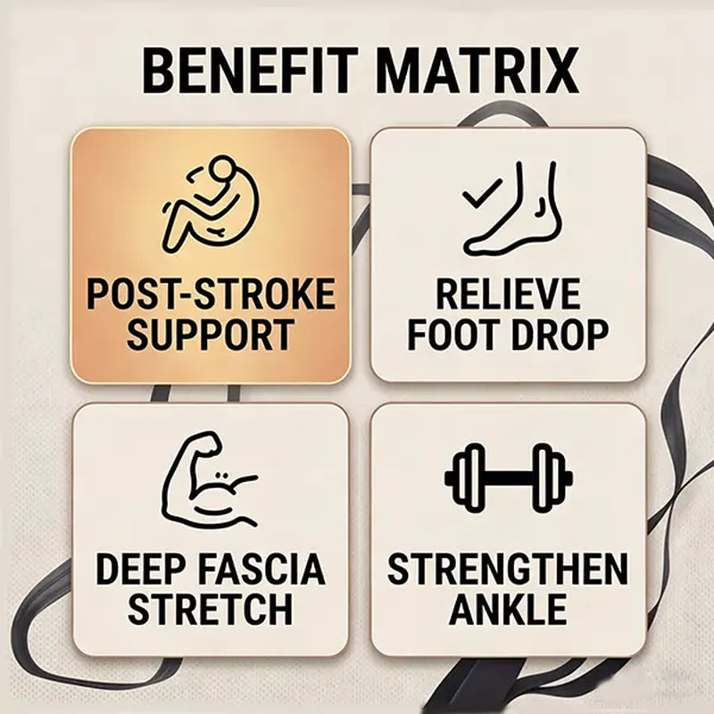 Rehabilitation Training Ligament Stretch Band Ankle Joint Correction Foot Drop Stroke Hemiplegia Yoga Stretching Band