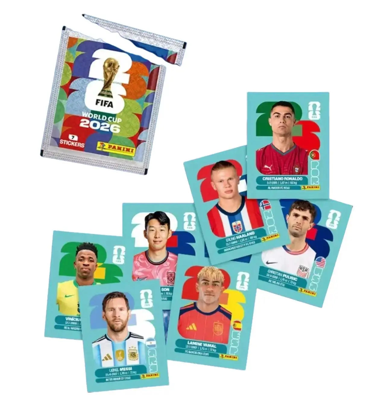 [Live Open] Panini FIFA World Cup 2026 Sticker Collection: 50-Pack Box - 350 Stickers Total - [International Edition]