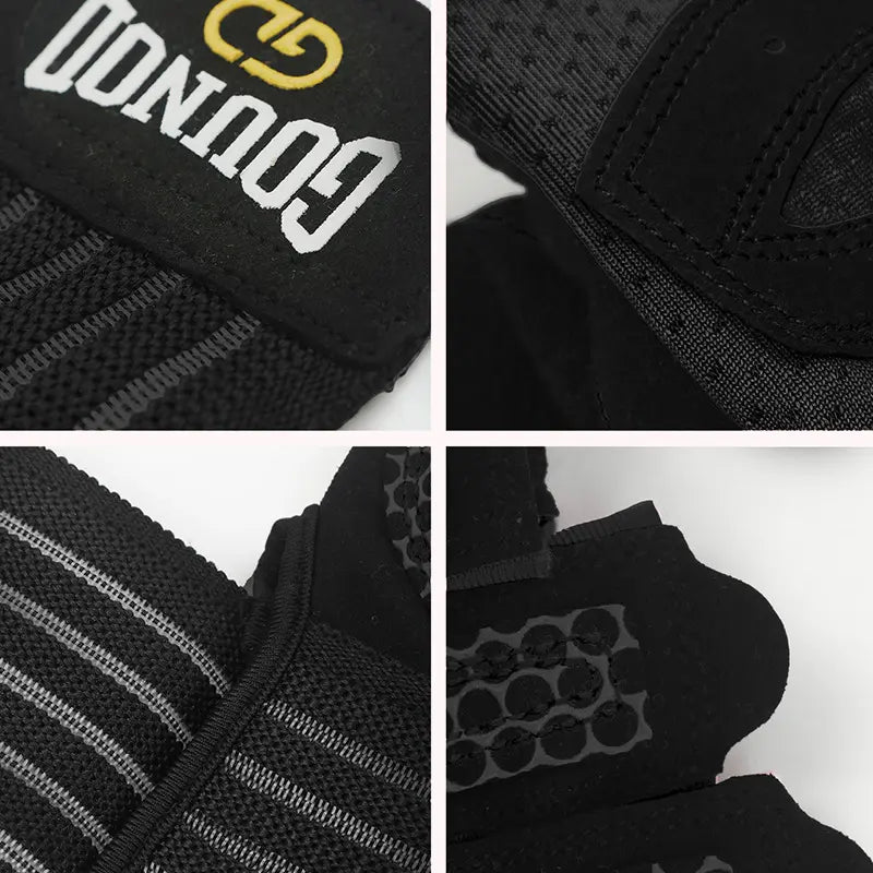 Gym Gloves,Fitness Sports Gloves with Half-Finger Design, Thickened Anti-Slip Palm Pads, Shock-Absorbing Palm Protection, Suitable for Strength Training, Yoga, Home Workouts, Breathable Outdoor Cycling Gloves, Unisex