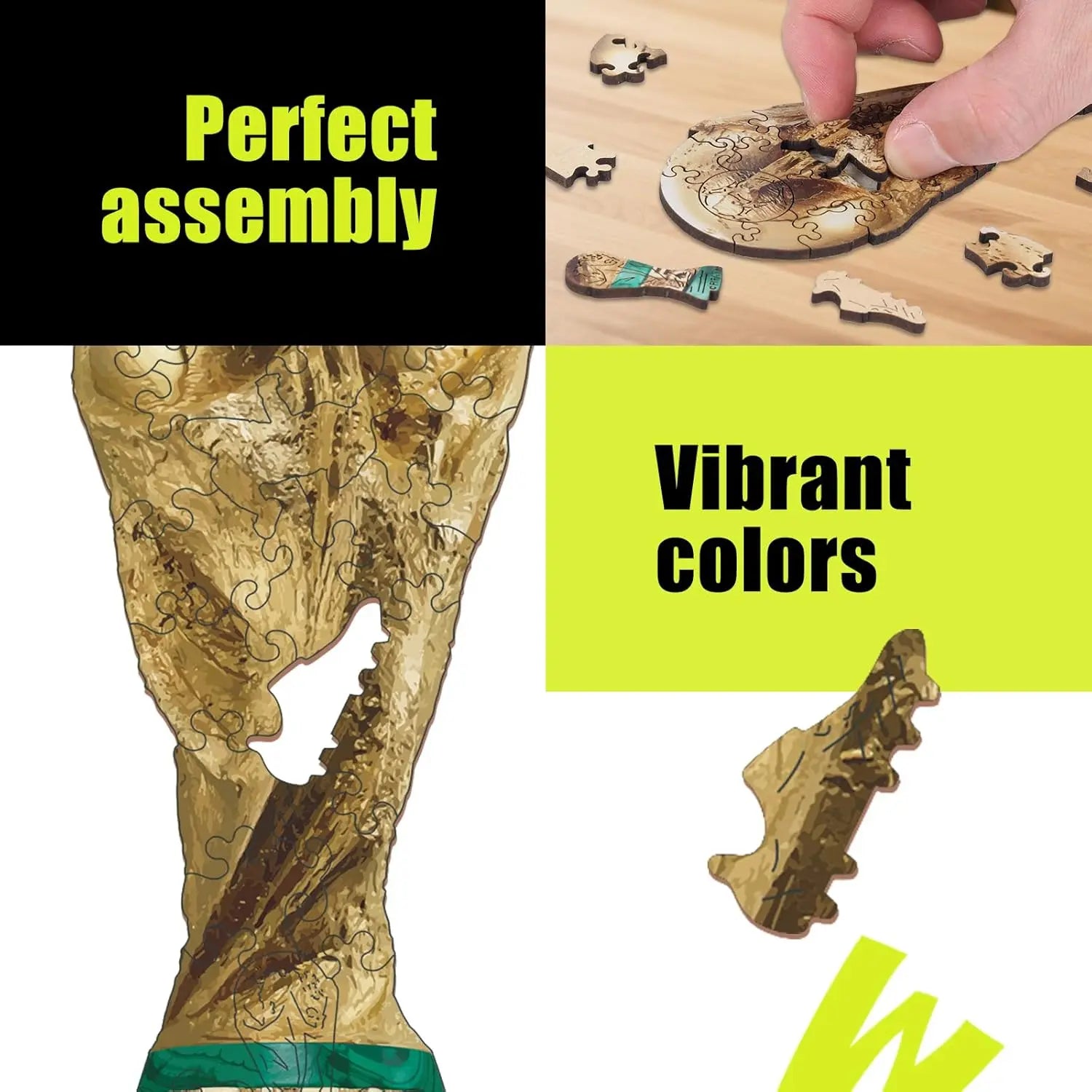 FIFA World Cup 2026 Edition Trophy 26PCS Wooden Pocket Puzzle