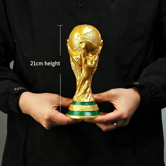 Official FIFA World Cup Trophy Replica Set – Premium Soccer Championship Collectible for Fans, Sports Memorabilia Display, Football Trophy Decoration, Desk Ornament & Gift for Kids, Collectors and World Cup Lovers