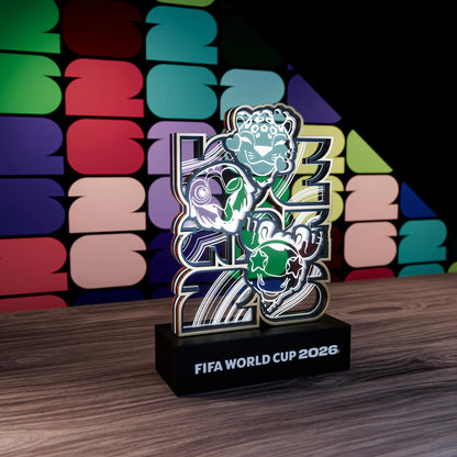 FIFA World Cup 2026 Mascots Clutch Maple Zayu LED Light up Figurine, Plug-In Night Light Collectible Memorabilia Decor for Home Office Desk, Gift for Kids Teens Adults Sports Fan