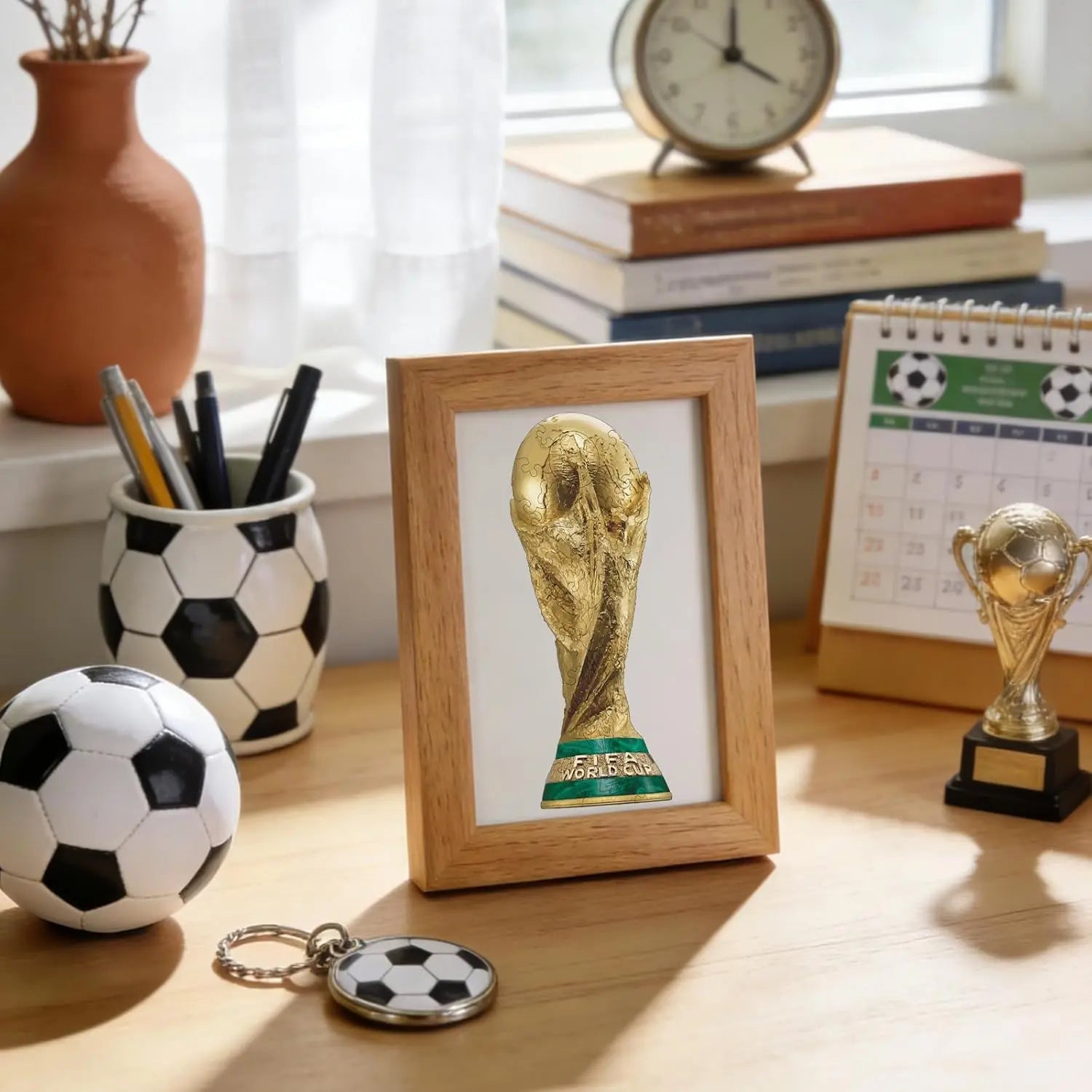 FIFA World Cup 2026 Edition Trophy 26PCS Wooden Pocket Puzzle