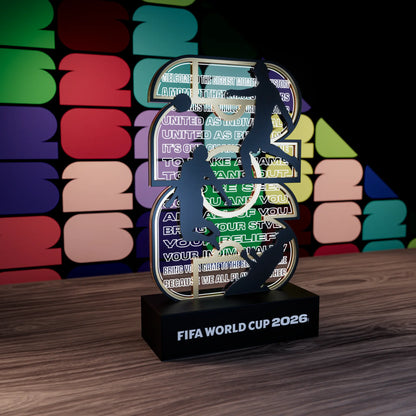 FIFA World Cup 2026 Mascots Clutch Maple Zayu LED Light up Figurine, Plug-In Night Light Collectible Memorabilia Decor for Home Office Desk, Gift for Kids Teens Adults Sports Fan