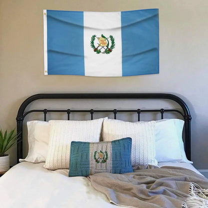 Guatemala Flag 3X5 FT, Thicker 100D Polyester, Double Stitched Guatemala National Flags, Quality 3X5 Ft with Brass Grommets for Indoor Outdoor Use