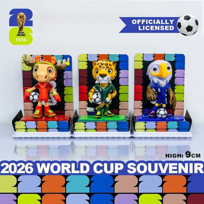 Official Licensed 2026 FIFA World Cup Mascot 3D Figure Set - USA, Canada & Mexico Soccer Collectibles | Premium Fan Souveni.Limited Edition 2026 World Cup Mascot Figurine - North America Soccer Fan Gift | USA Canada Mexico Collectible Toy Set Tiktokshopsp