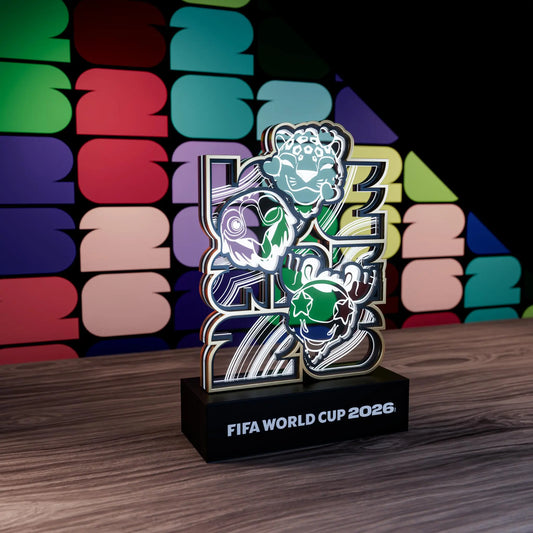 FIFA World Cup 2026 Mascots Clutch Maple Zayu LED Light up Figurine, Plug-In Night Light Collectible Memorabilia Decor for Home Office Desk, Gift for Kids Teens Adults Sports Fan