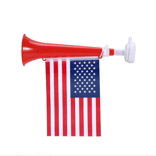 Cheering Horn with National Flag Style，Football Season, Midsummer, Football, , Cheering Props , 11 Inch Stadium Horn with National Flag, Suitable for Cheering for Festival Events, Parties and Special Occasions，Multiple Countries Available to Choose