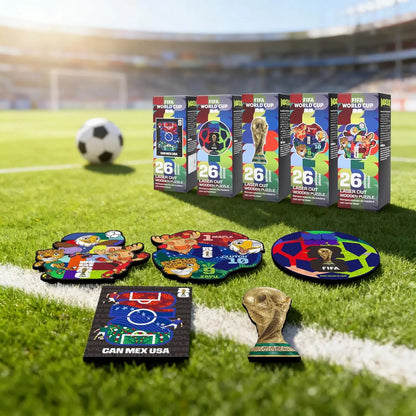 FIFA World Cup 2026 Edition Trophy 26PCS Wooden Pocket Puzzle