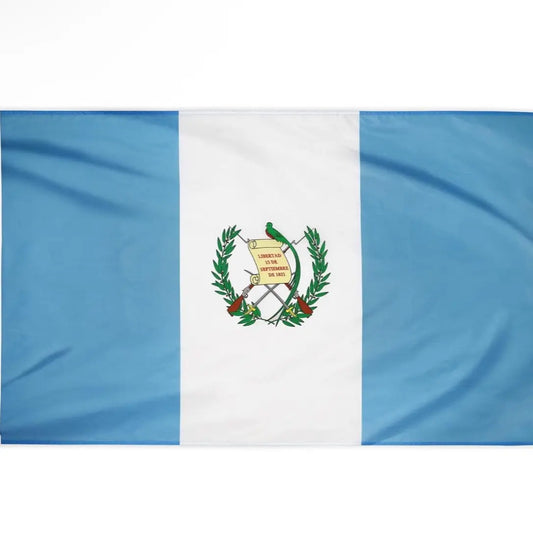 Guatemala Flag 3X5 FT, Thicker 100D Polyester, Double Stitched Guatemala National Flags, Quality 3X5 Ft with Brass Grommets for Indoor Outdoor Use