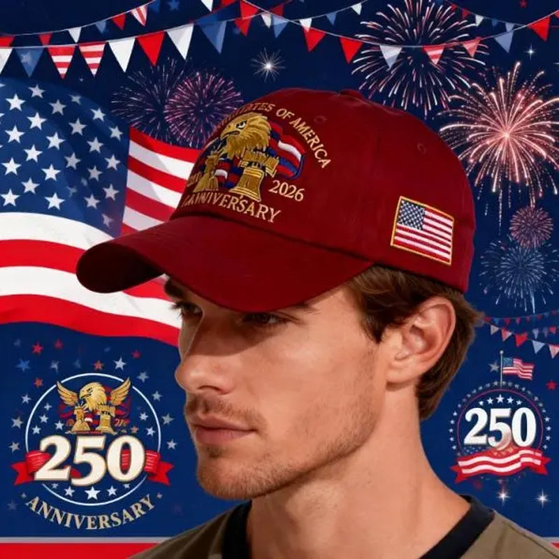 1Pc 250Th Anniversary of the United States Baseball Cap – Featuring a Bald Eagle, National Flag, and Statue of Liberty. Perfect for National Day and Everyday Wear, It’S a Must-Have for Patriots