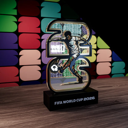 FIFA World Cup 2026 Mascots Clutch Maple Zayu LED Light up Figurine, Plug-In Night Light Collectible Memorabilia Decor for Home Office Desk, Gift for Kids Teens Adults Sports Fan